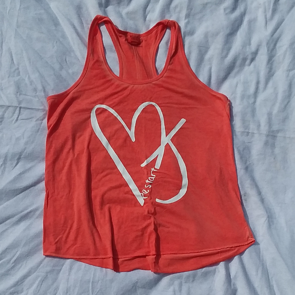 orange MOSSIMO SUPPLY CO racerback tank top